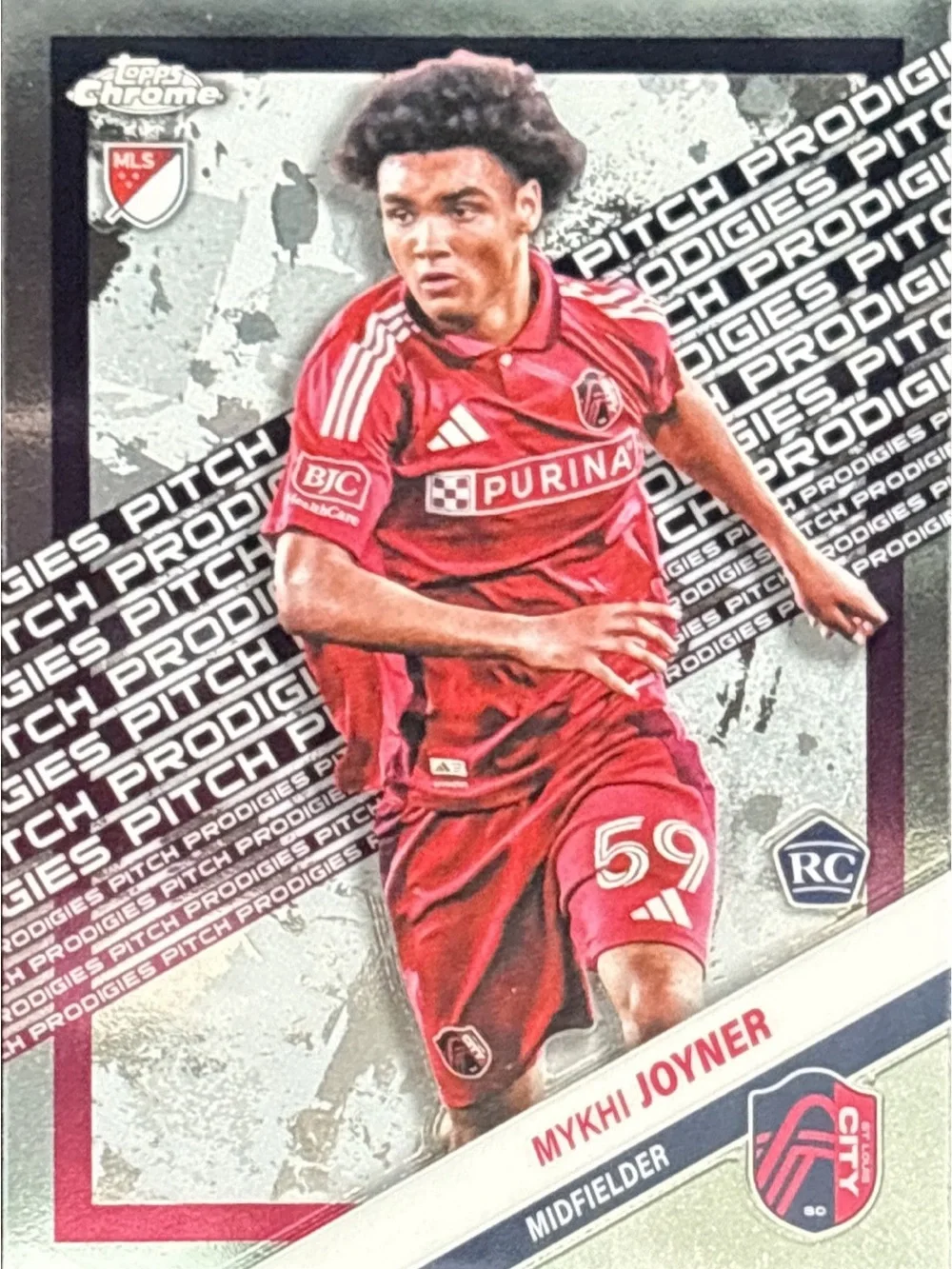 Topps Chrome Mykhi Joyner Soccer Rookie Card